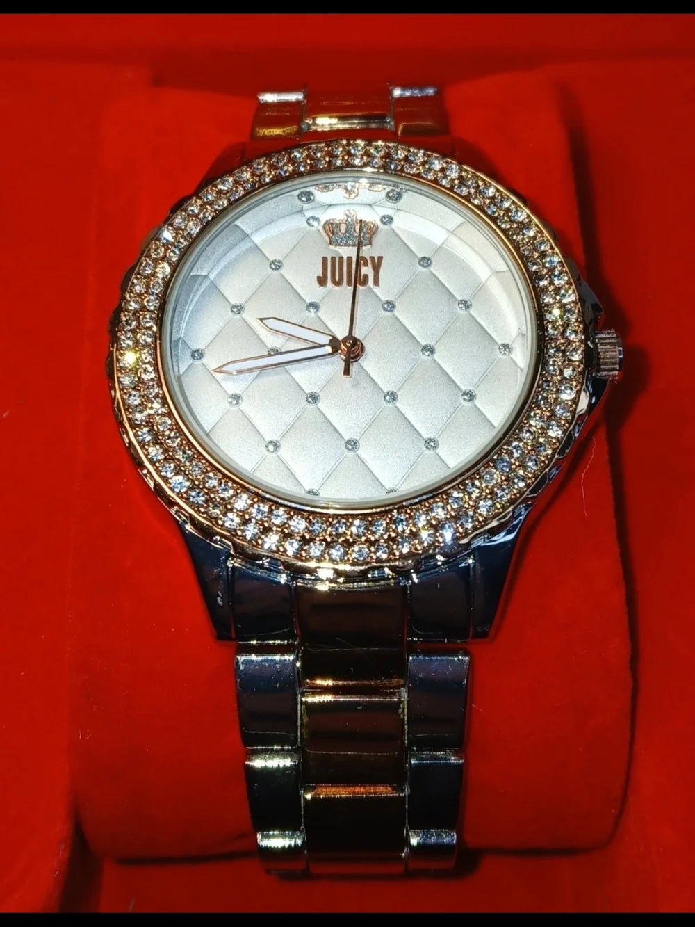 Juicy By Juicy Couture Women's Watch JC/5043 Quartz Rose Gold Silver 38mm